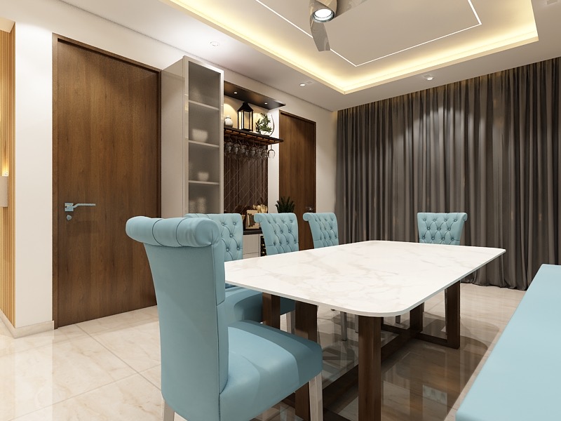 Custom designed dining table